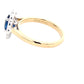 Oval Sapphire and Round Brilliant Cut Diamond Cluster Style Ring  Gardiner Brothers   