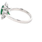 Oval Emerald and Round brilliant cut diamond cluster ring  Gardiner Brothers   