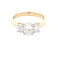 Aurora Oval Shaped Diamond 3 Stone Ring - 1.13cts  Gardiner Brothers   