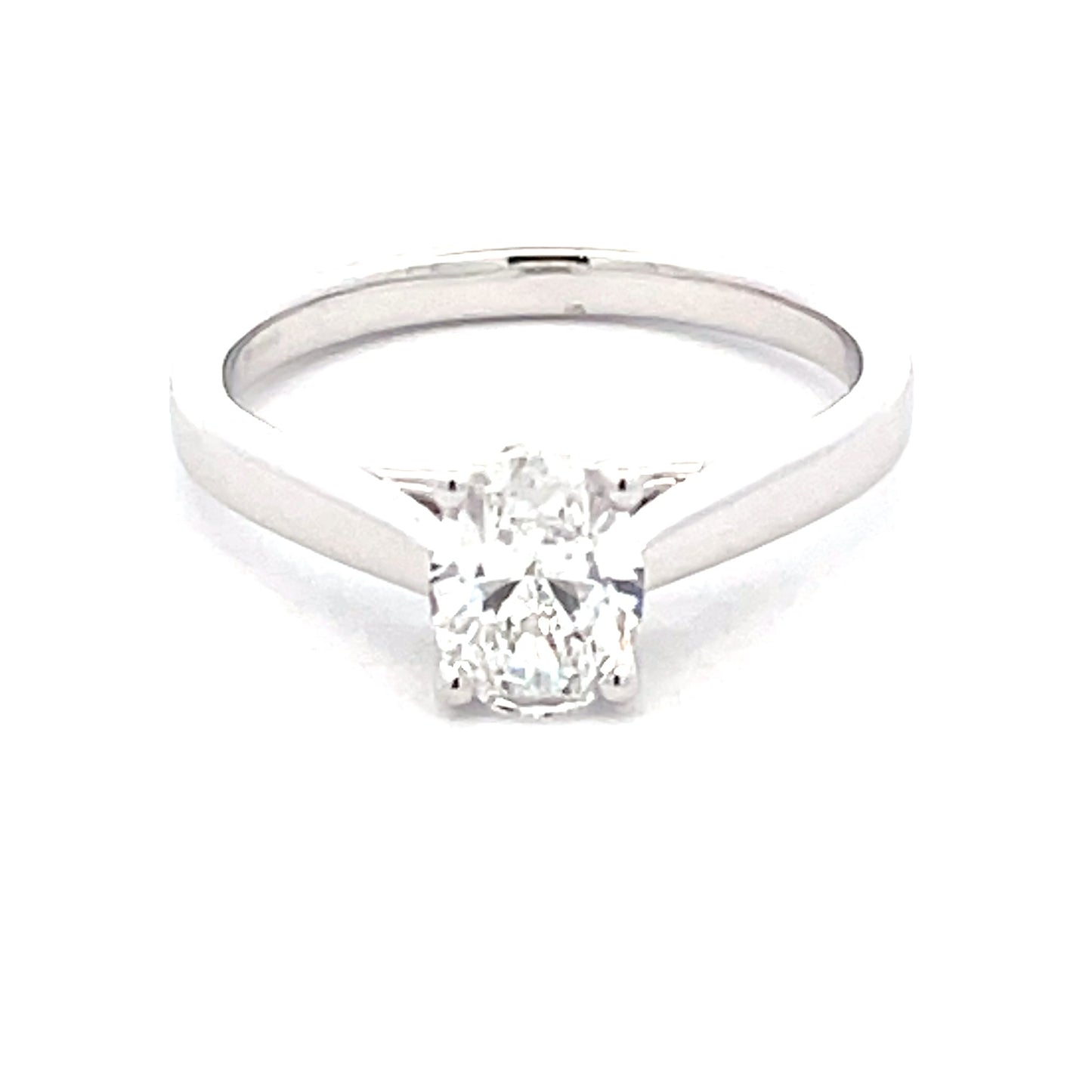 Oval Shaped Diamond Solitaire Ring - 0.80cts  Gardiner Brothers   