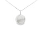 White Gold Disc Style Pendant Gardiner Brothers