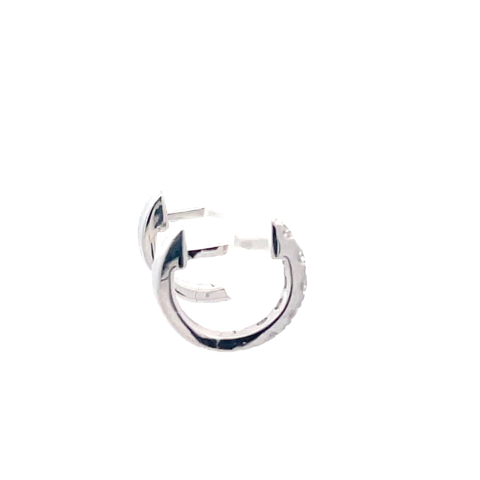 Round Brilliant Cut Diamond 10mm Hoop Earrings - 0.30cts  Gardiner Brothers   