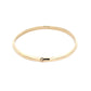 Yellow Gold 4mm "D" Shape Bangle  Gardiner Brothers   