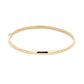 Yellow Gold 4mm "D" Shape Bangle  Gardiner Brothers   