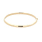 Yellow Gold 4mm "D" Shape Bangle  Gardiner Brothers   