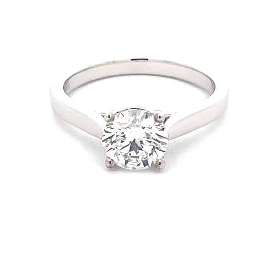 Round Brilliant Cut Diamond Solitaire Ring - 1.21cts Gardiner Brothers