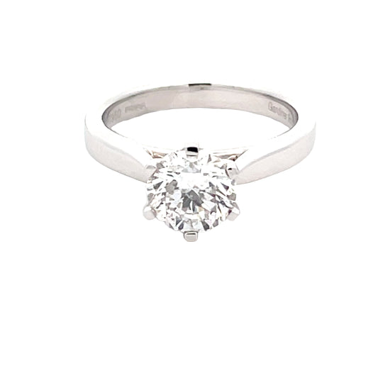 Round Brilliant Cut Diamond Solitaire Ring - 1.50cts  Gardiner Brothers   