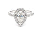 Pear Shaped Diamond Halo Cluster Style Ring - 1.51cts  Gardiner Brothers   