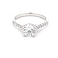 Round Brilliant Cut Diamond Solitaire With Diamond Set Shoulders - 1.45cts  Gardiner Brothers   