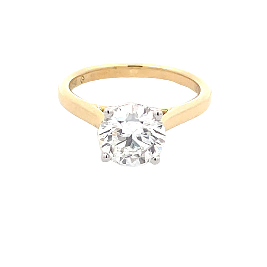 Lab Grown Round Brilliant Cut Diamond Solitaire Ring - 2.00cts  Gardiner Brothers   