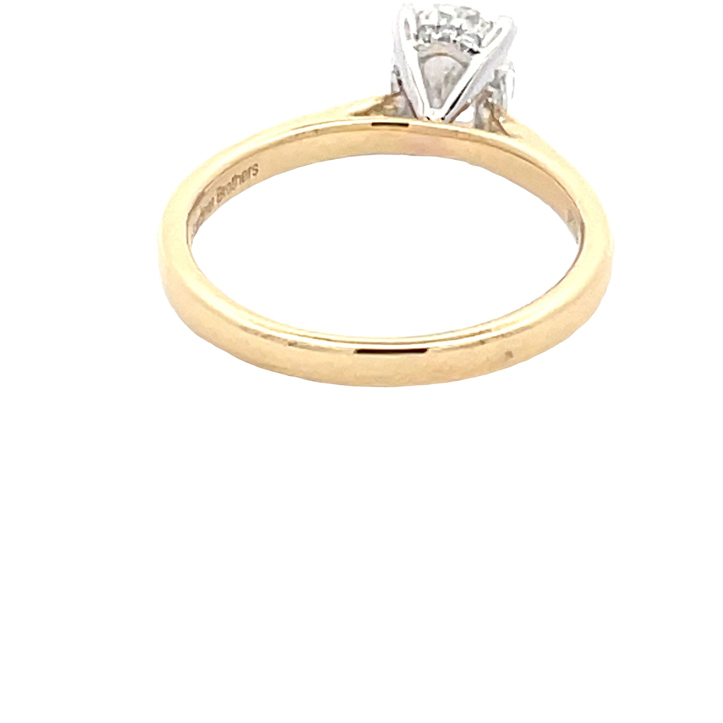 Lab Grown Oval Solitaire Ring With A Hidden Halo - 1.28cts  Gardiner Brothers   