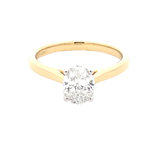 Oval Shaped Diamond Solitaire Ring - 1.01cts  Gardiner Brothers   