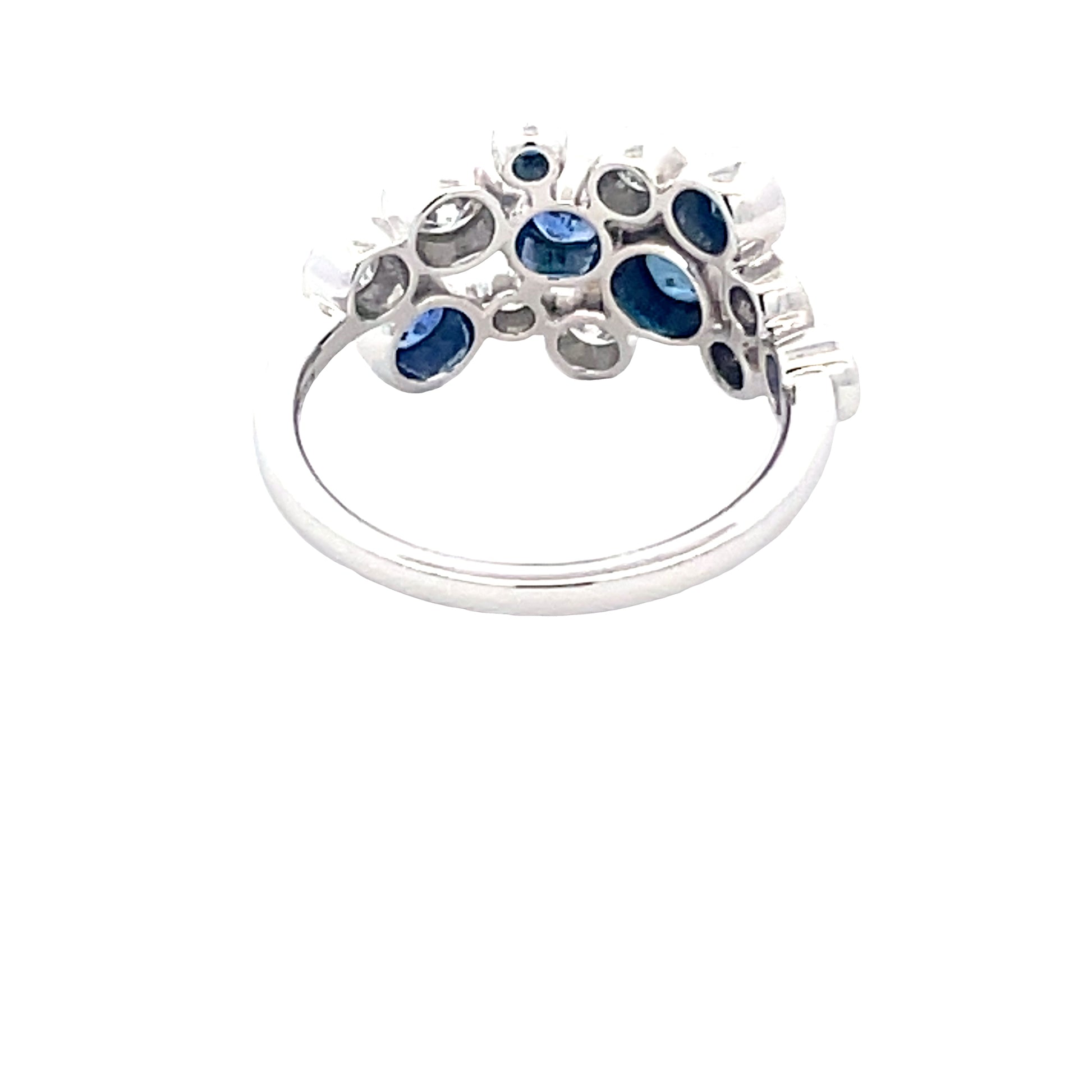 Sapphire and Diamond Bubble style ring  Gardiner Brothers   