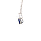 oval sapphire and pear shaped diamond pendant  Gardiner Brothers   