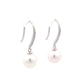 White Gold Pearl and Diamond Drop Earrings  Gardiner Brothers   