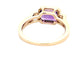 Amethyst and baguette cut diamond dress ring  Gardiner Brothers   