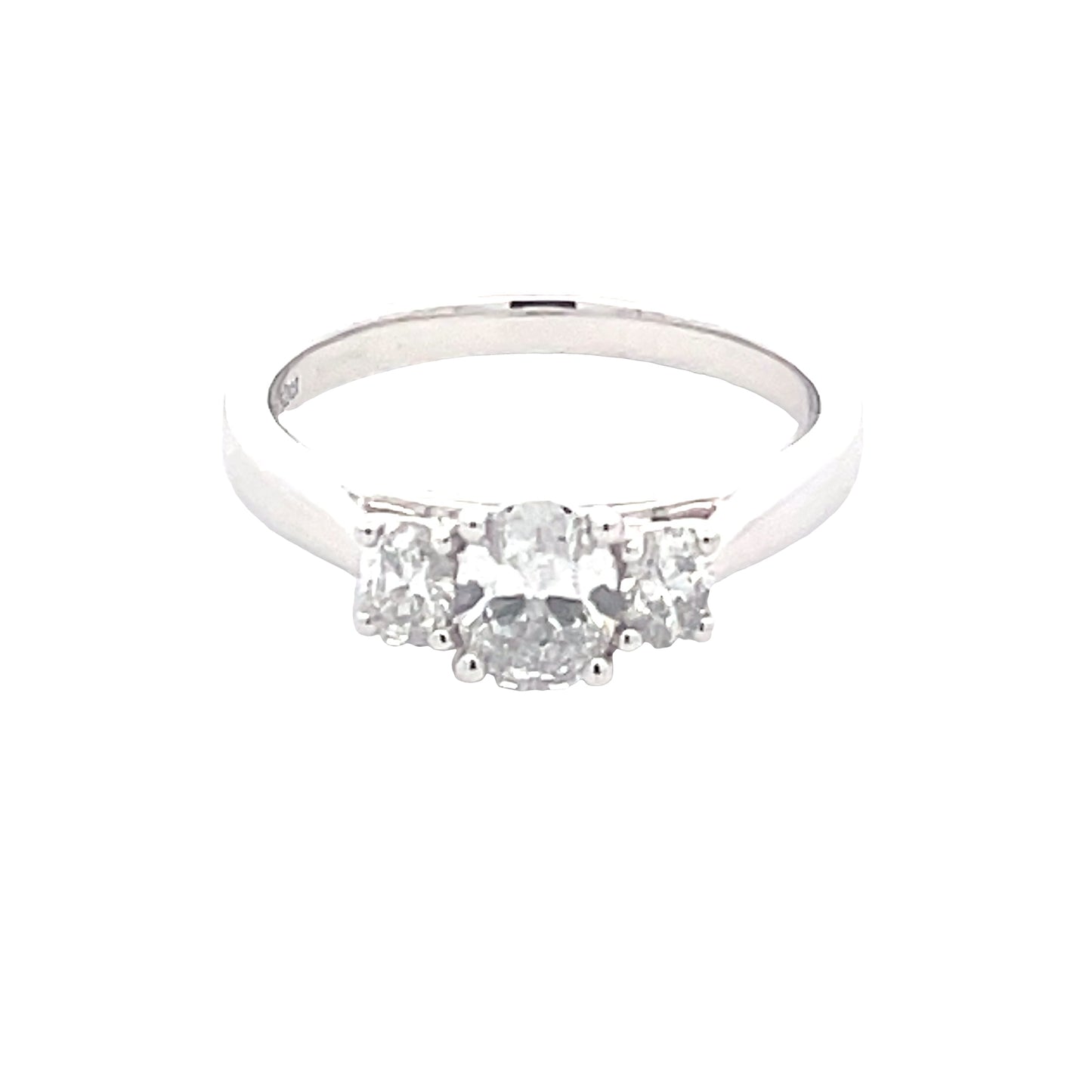 Aurora Oval Shaped Diamond 3 stone ring - 0.82cts  Gardiner Brothers   