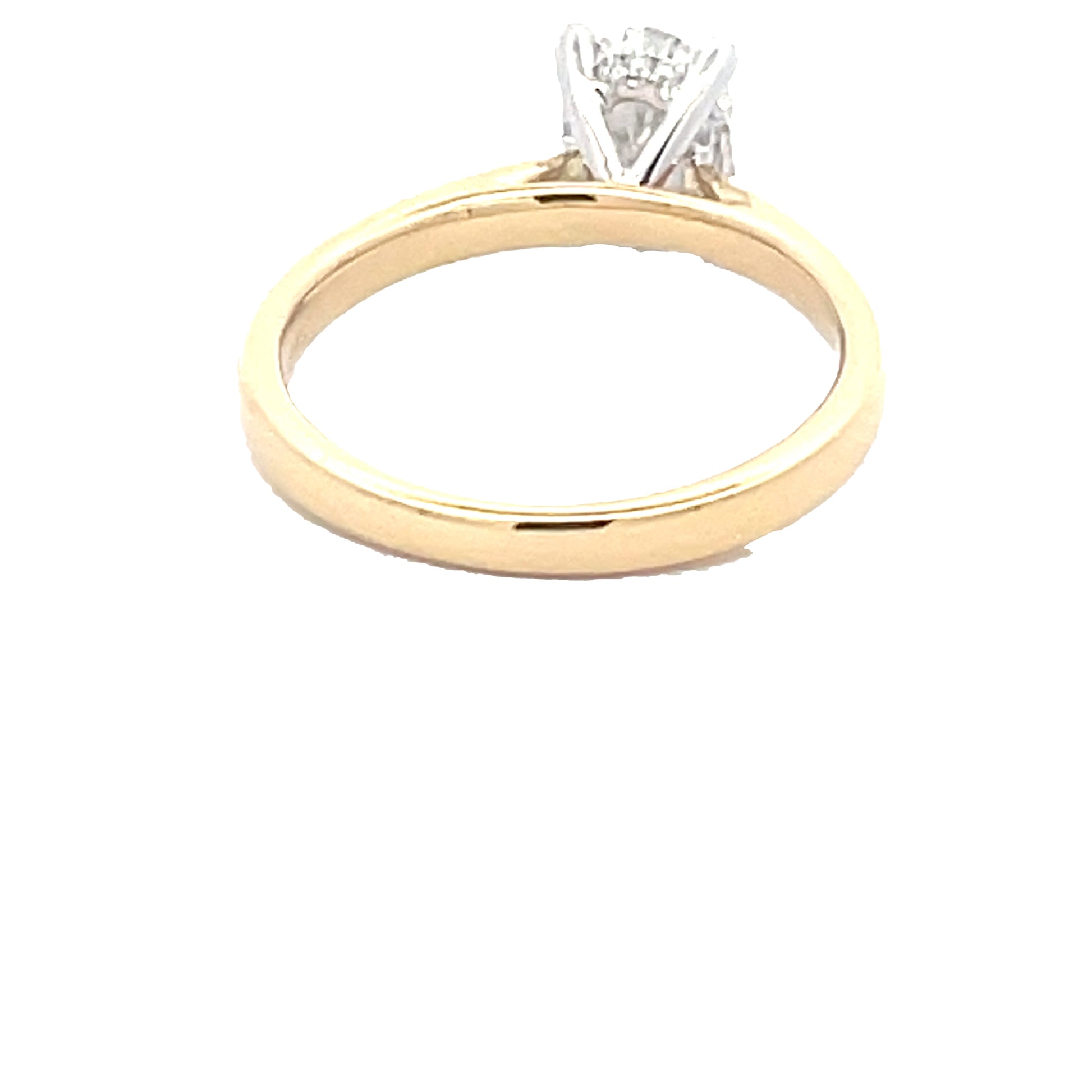 Oval Shaped Diamond Solitaire Ring with a hidden halo - 1.27cts  Gardiner Brothers   