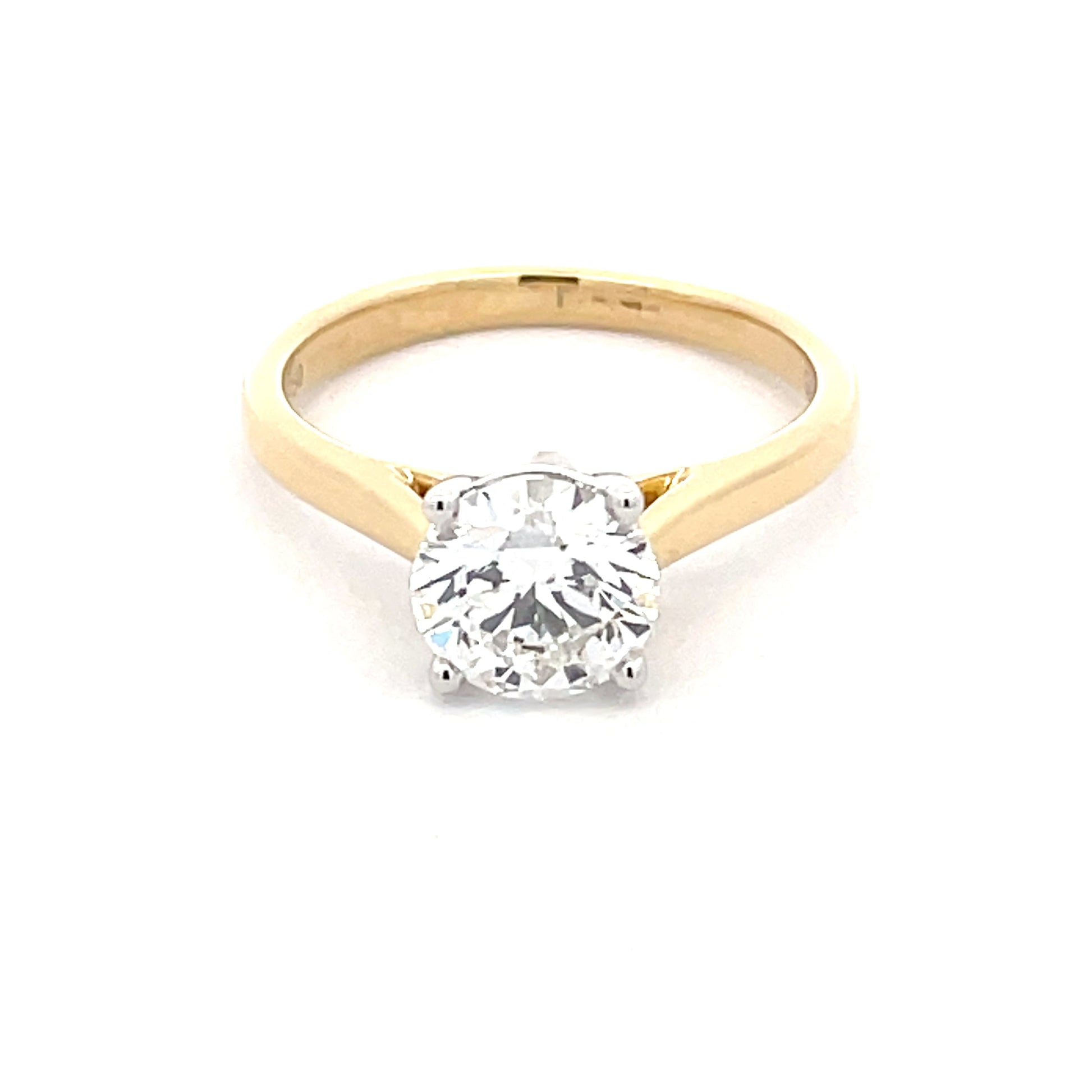 Round Brilliant cut diamond solitaire ring - 1.51cts  Gardiner Brothers   