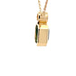 Square Step-cut Emerald and round brilliant cut diamond pendant  Gardiner Brothers   