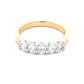 Oval shaped diamond 5 stone eternity ring - 1.00cts  Gardiner Brothers   