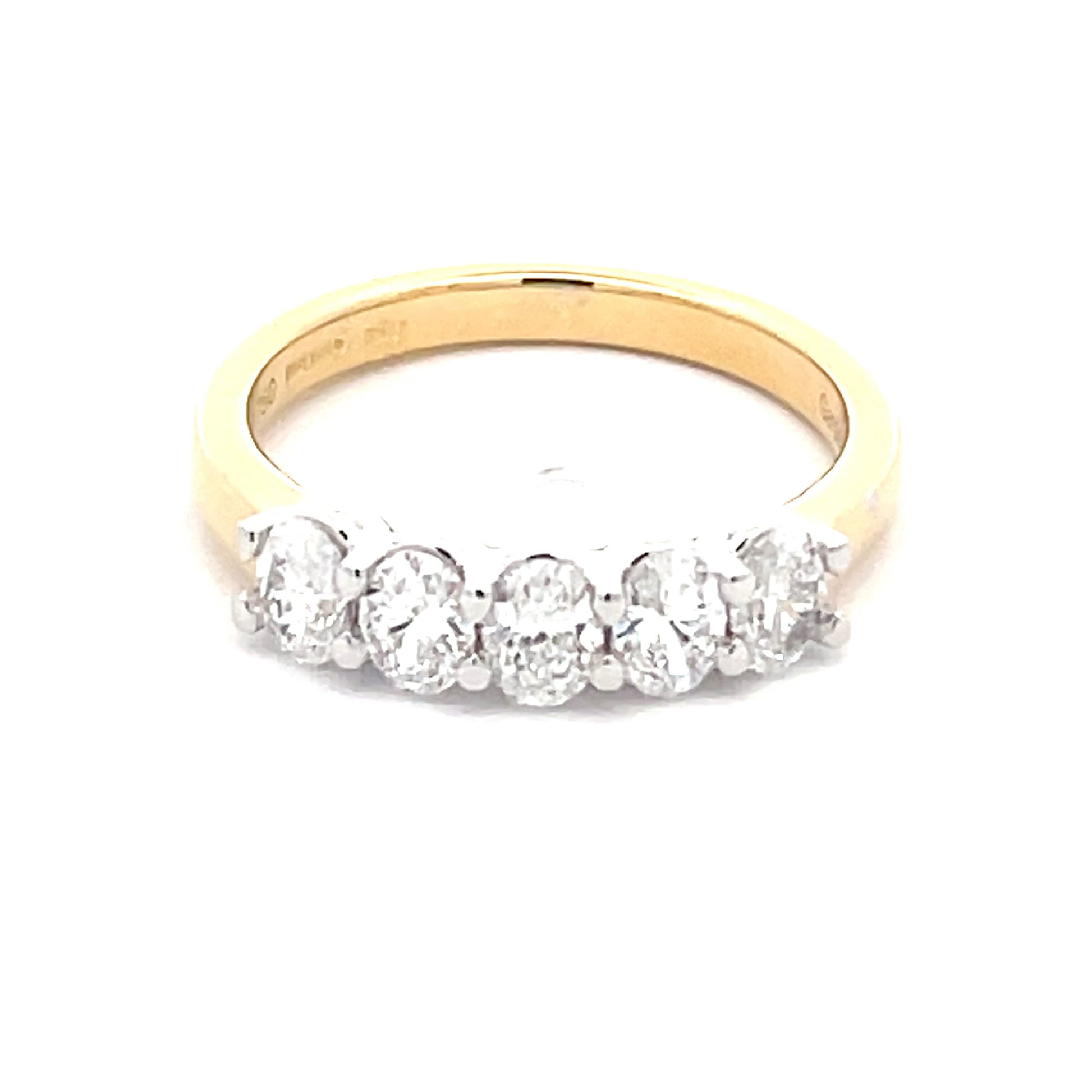 Oval shaped diamond 5 stone eternity ring - 1.00cts  Gardiner Brothers   