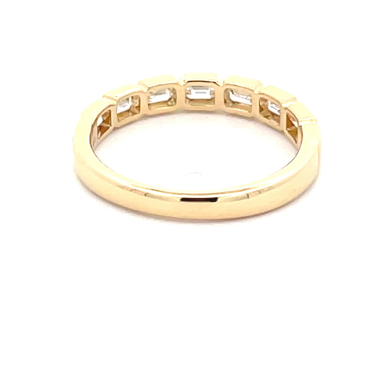 Emerald cut diamond 8 stone eternity style ring  Gardiner Brothers   