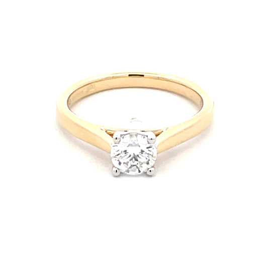 Round Brilliant Cut Diamond Solitaire Ring - 0.60cts  gardiner-brothers   