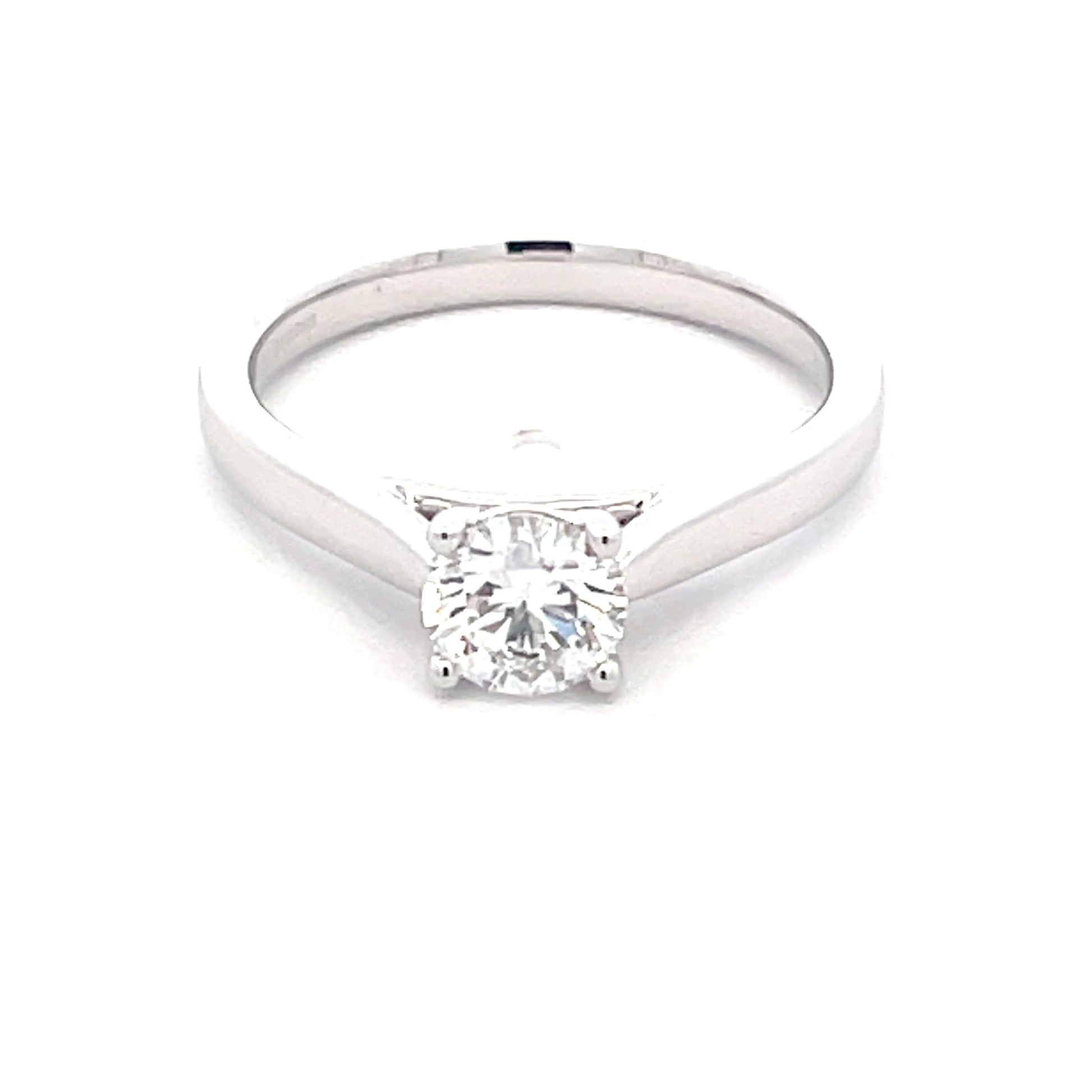 Round Brilliant Cut Diamond Solitaire Ring - 0.60cts  gardiner-brothers   