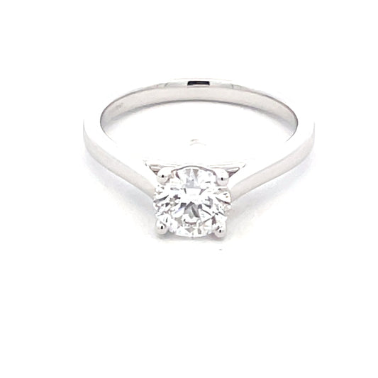 Round Brilliant Cut Diamond Solitaire Ring - 0.90cts  Gardiner Brothers   