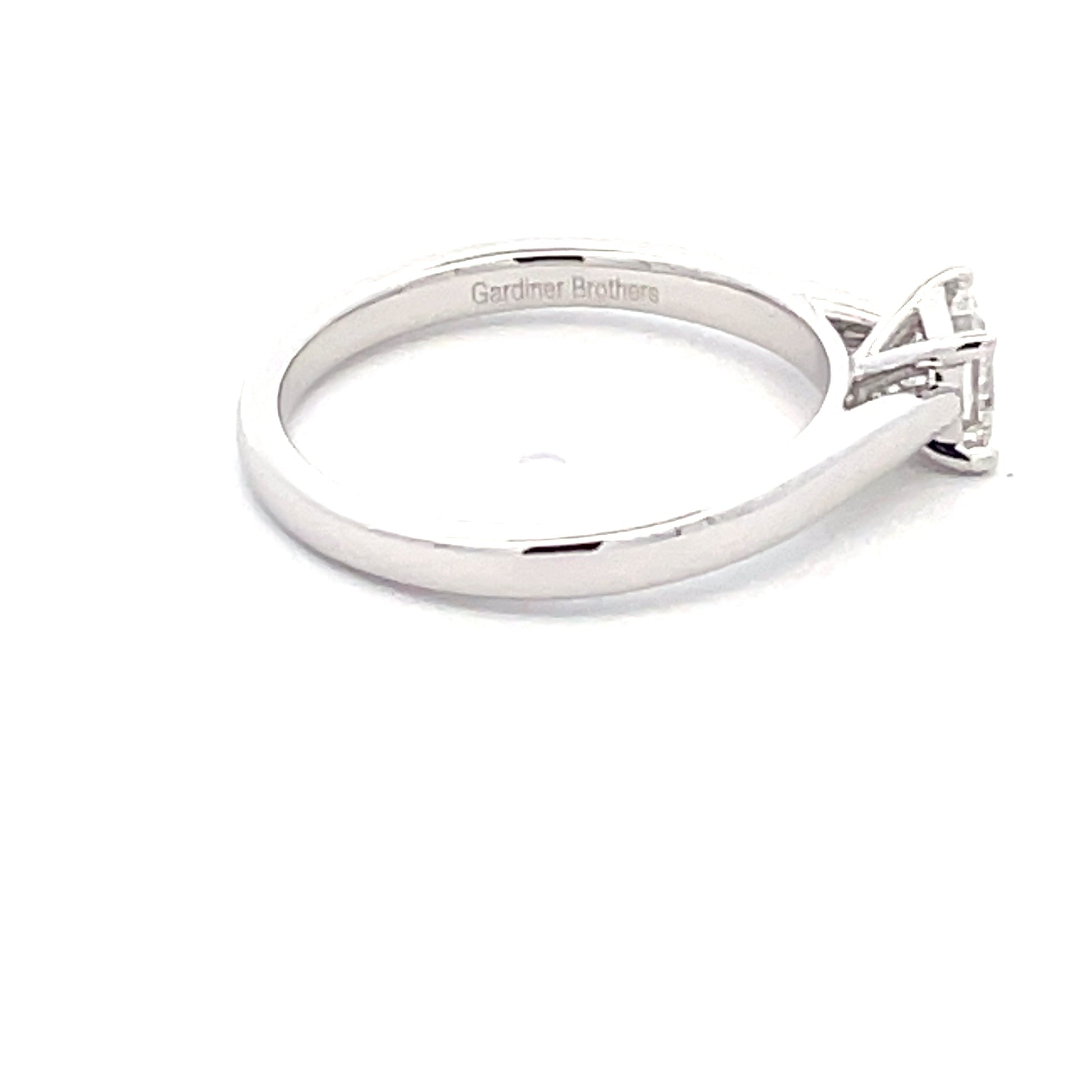 Princess Cut Diamond Solitaire Ring - 0.50cts  Gardiner Brothers   