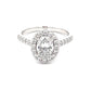 Oval Shaped Diamond Halo Cluster Style Ring - 1.52cts  Gardiner Brothers   