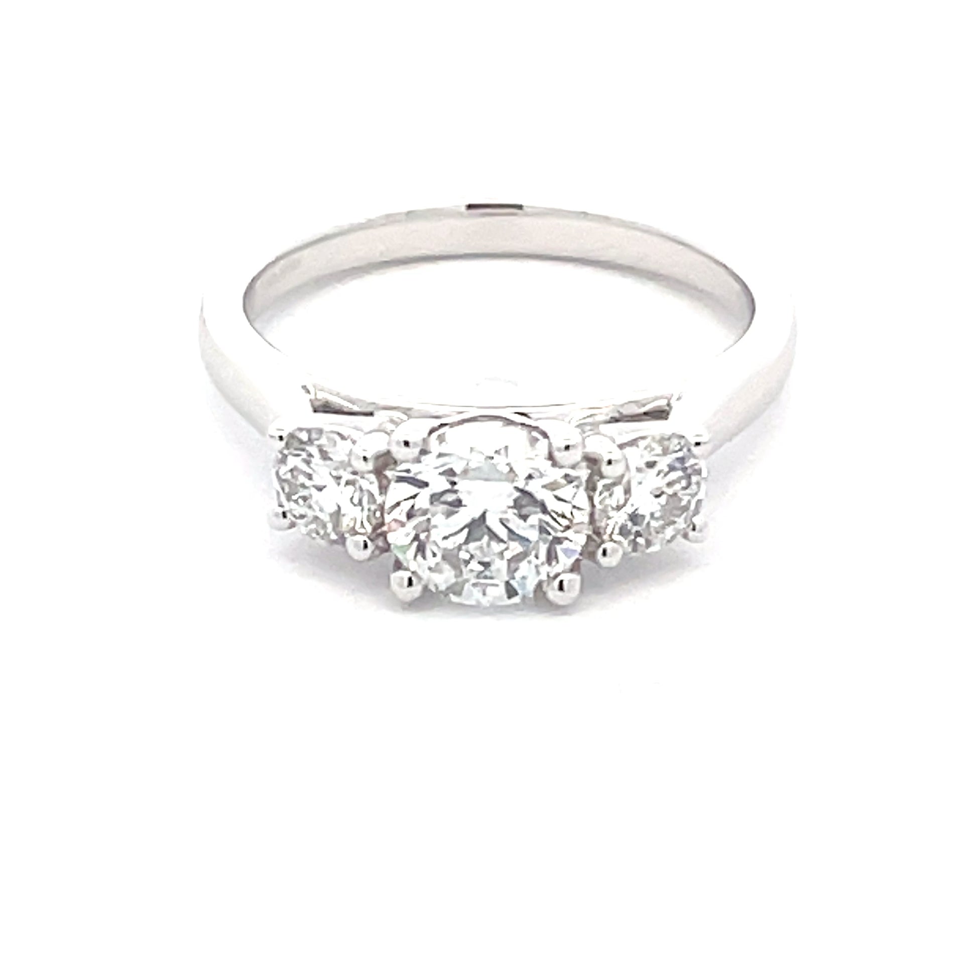 Round Brilliant Cut Diamond 3 Stone Ring - 1.50cts  Gardiner Brothers   