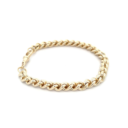 Yellow Gold Florentine Roller Bracelet  Gardiner Brothers   