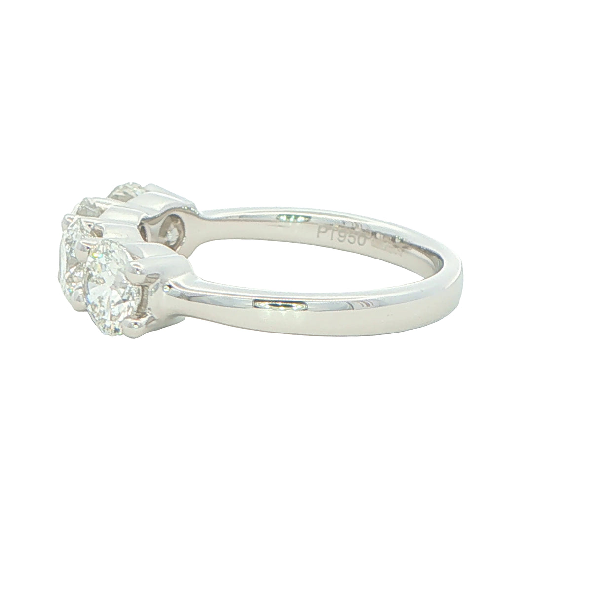 Round Brilliant Cut Diamond 4 Stone Eternity Ring - 2.00cts Gardiner Brothers