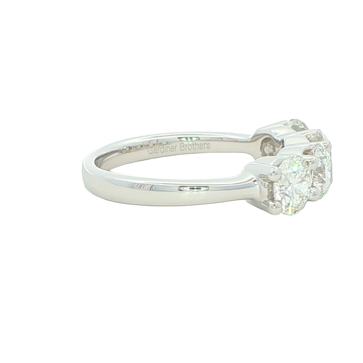 Round Brilliant Cut Diamond 4 Stone Eternity Ring - 2.00cts Gardiner Brothers