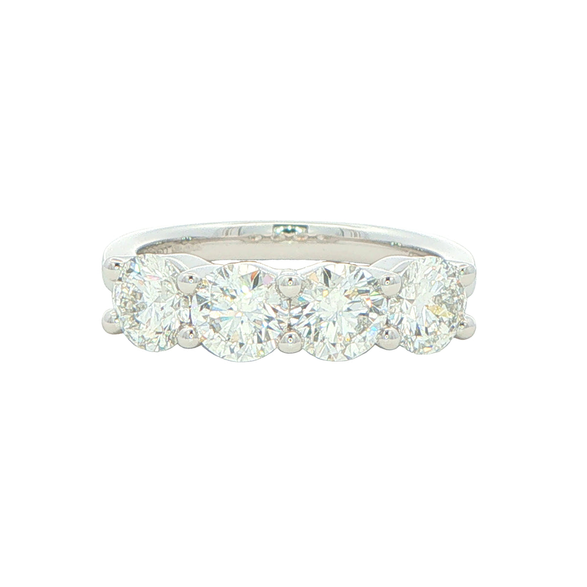 Round Brilliant Cut Diamond 4 Stone Eternity Ring - 2.00cts Gardiner Brothers