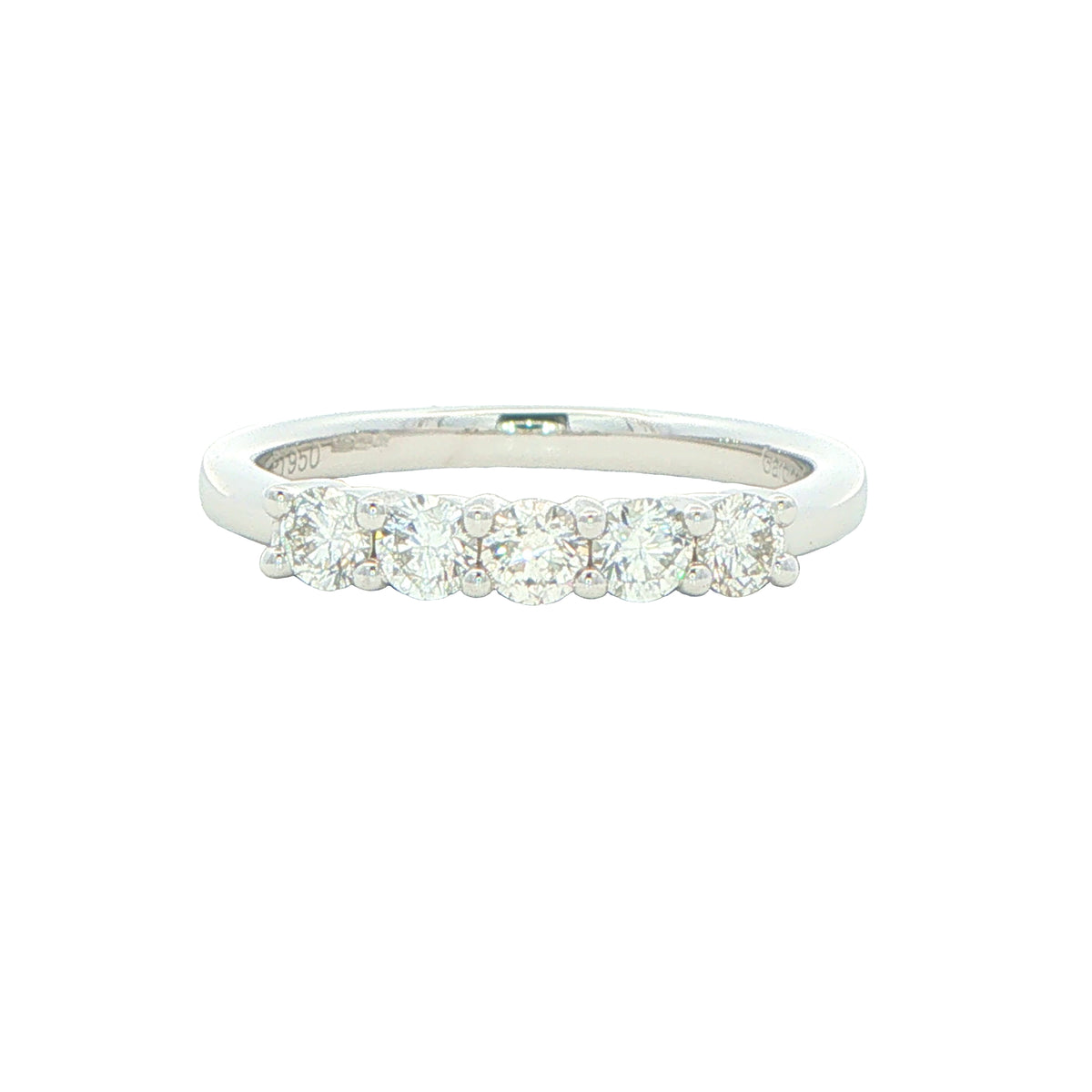 Round Brilliant Cut Diamond 5 Stone Ring - 0.50cts Gardiner Brothers