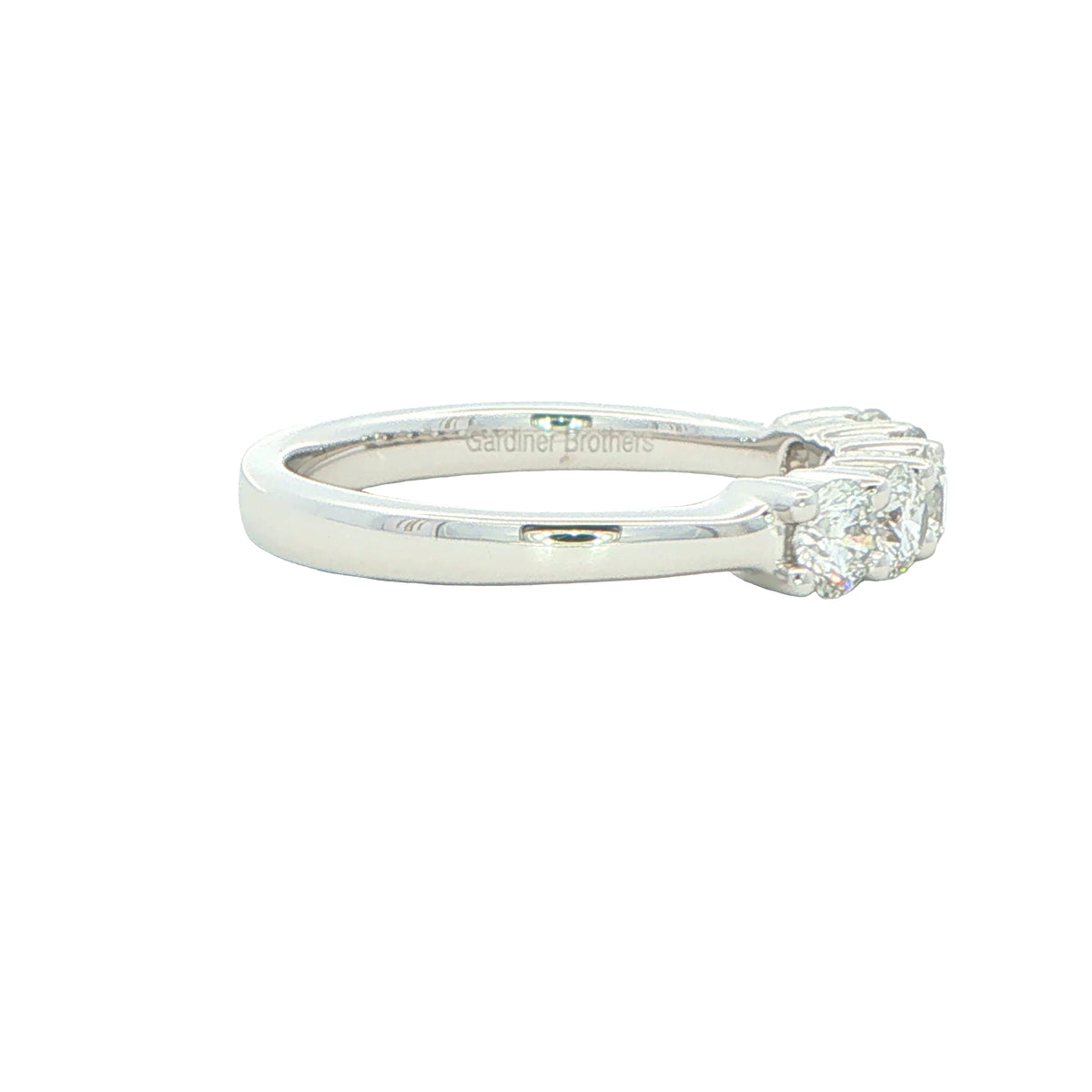 Round Brilliant Cut Diamond 5 Stone Ring - 0.75cts gardiner-brothers