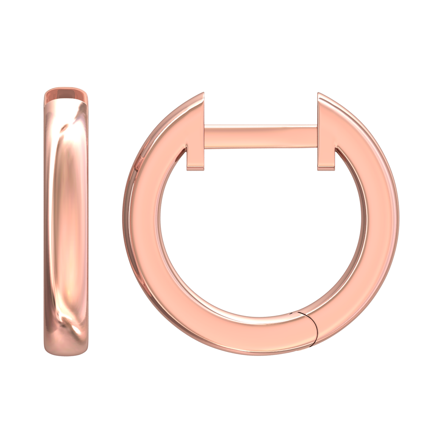 Nova plain hoop earrings Gardiner Brothers