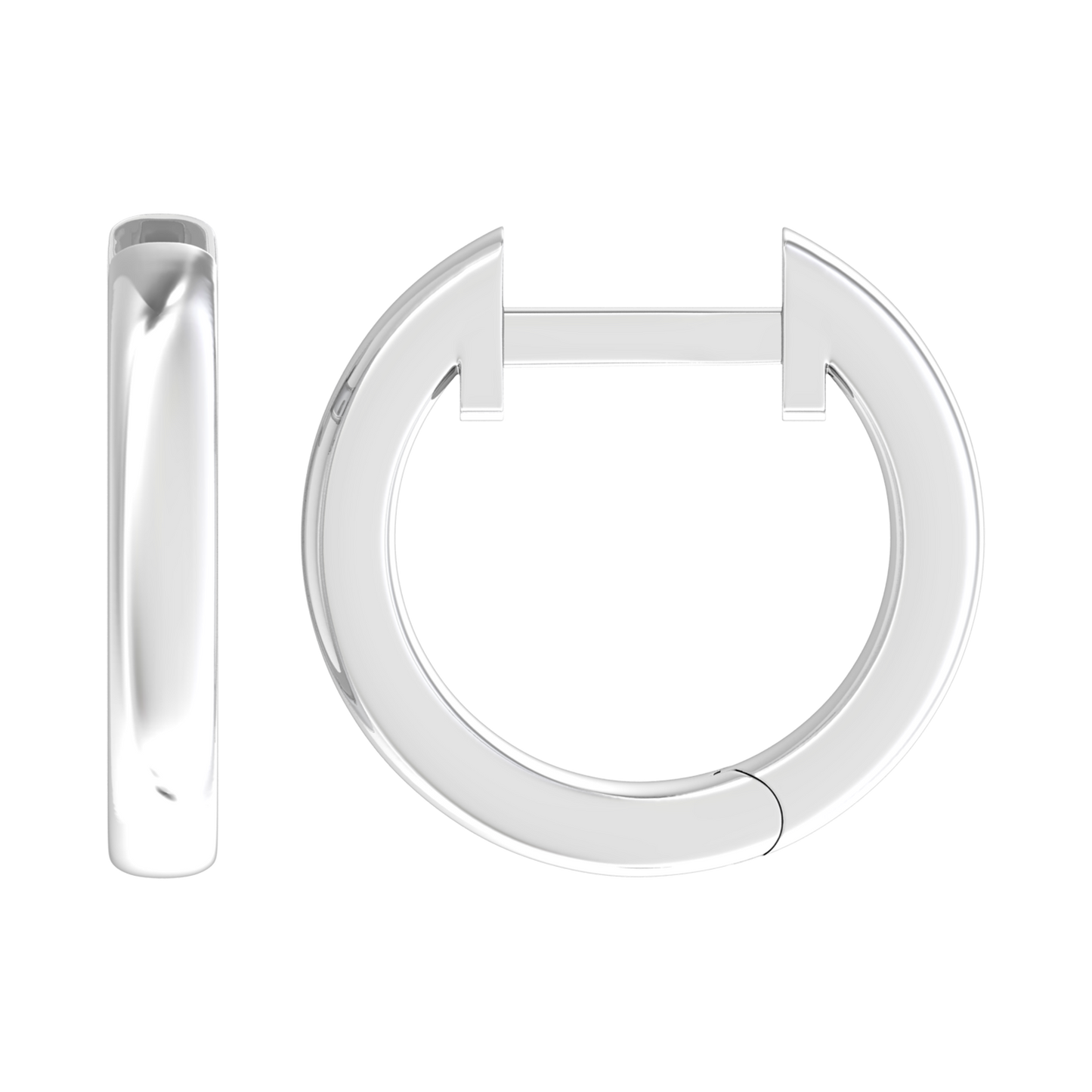 Nova plain hoop earrings Gardiner Brothers