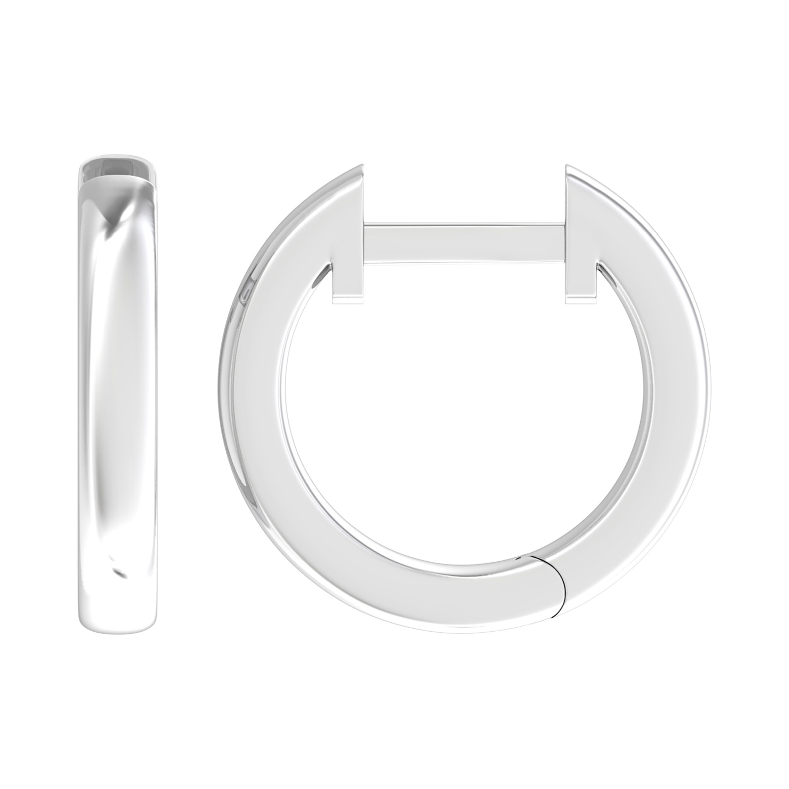 Nova plain hoop earrings Gardiner Brothers