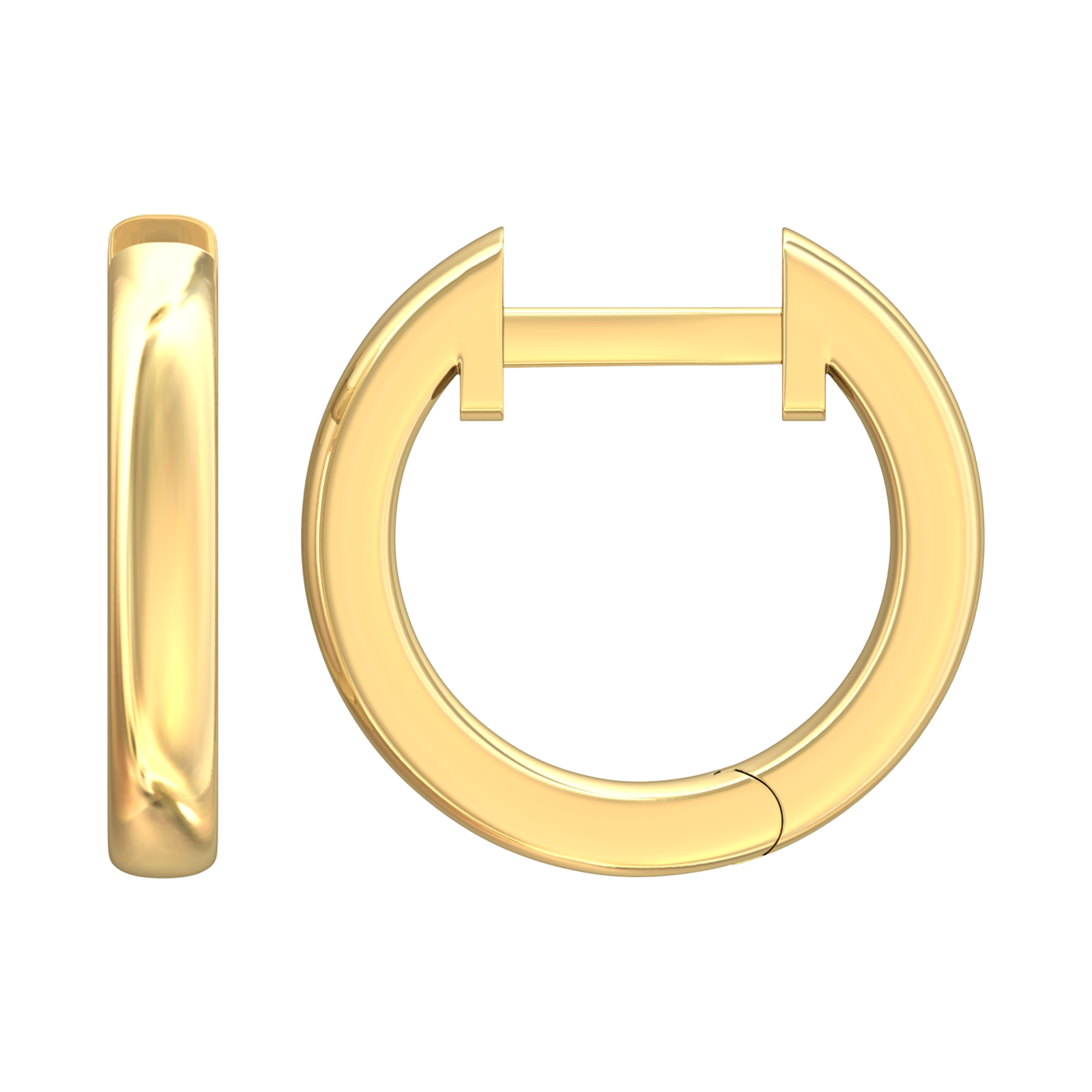 Nova plain hoop earrings Gardiner Brothers