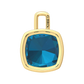 Nova pendant attachment in a plain bezel setting with cushion shaped London Blue Topaz Gardiner Brothers
