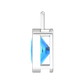 Nova pendant attachment in a plain bezel setting with cushion shaped Swiss Blue Topaz Gardiner Brothers