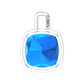 Nova pendant attachment in a plain bezel setting with cushion shaped Swiss Blue Topaz Gardiner Brothers
