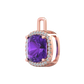 Nova diamond set pendant attachment set with a cushion shaped Amethyst Gardiner Brothers