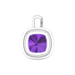 Nova diamond set pendant attachment set with a cushion shaped Amethyst Gardiner Brothers