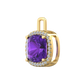 Nova diamond set pendant attachment set with a cushion shaped Amethyst Gardiner Brothers