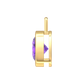 Nova pendant attachment in a plain bezel setting with round Amethyst Gardiner Brothers